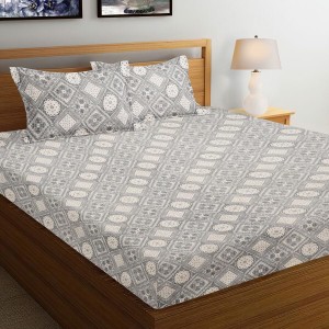 Hitech Sales Microfiber Double Bedsheet - Grey | Soft, Durable & Fade-Resistant | Ideal for Double Bed | Easy Care & Washable