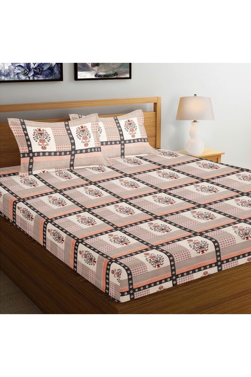 Hitech Sales Maroon Microfiber Double Bedsheet | Soft, Durable & Fade-Resistant | Ideal for Double Bed | Easy Care & Washable