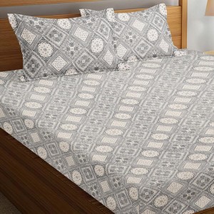 Hitech Sales Microfiber Double Bedsheet - Grey | Soft, Durable & Fade-Resistant | Ideal for Double Bed | Easy Care & Washable