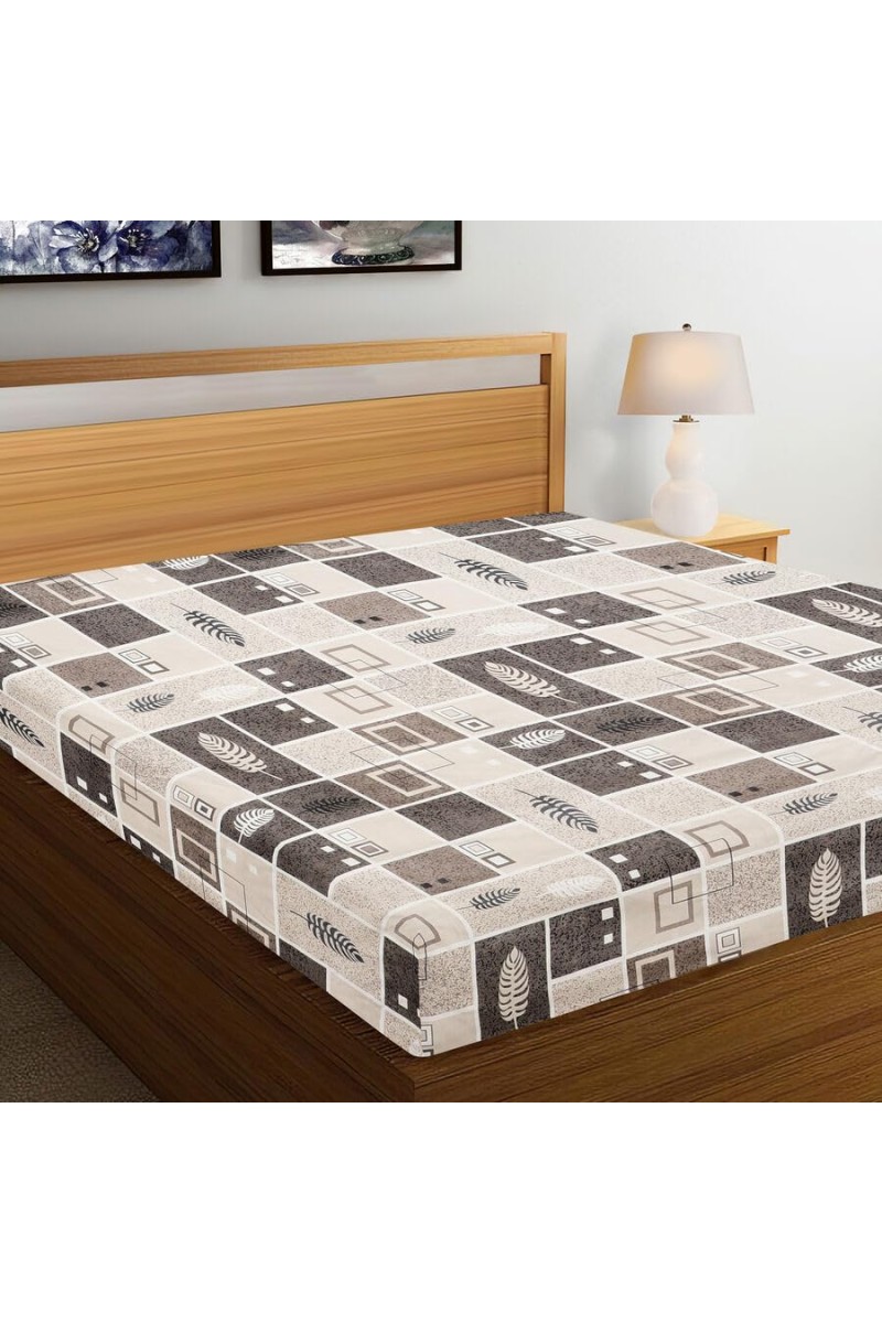 Hitech Sales 120 GSM Grey Microfiber Double Bedsheet | Soft, Durable & Fade-Resistant | Ideal for Double Bed | Easy Care & Washable