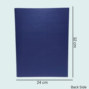 Hitech Sales Envelope Folder, Poly-Plastic A4 Documents File Storage Bag with Snap Button Certificate File Holder Document Folder for Certificates (A4) (Navy Blue)