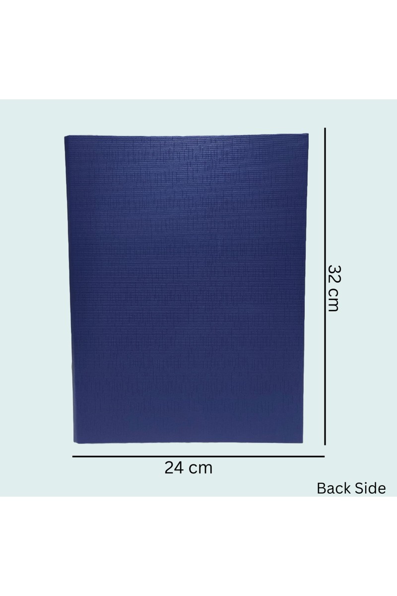 Hitech Sales Envelope Folder, Poly-Plastic A4 Documents File Storage Bag with Snap Button Certificate File Holder Document Folder for Certificates (A4) (Navy Blue)