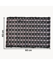 Hitech Rugs Microfiber Door Mat | Indoor & Outdoor Easy Clean Mats for Living Room, Bathroom, Kitchen, Entrance | Pack of 1, Round Shape, Red