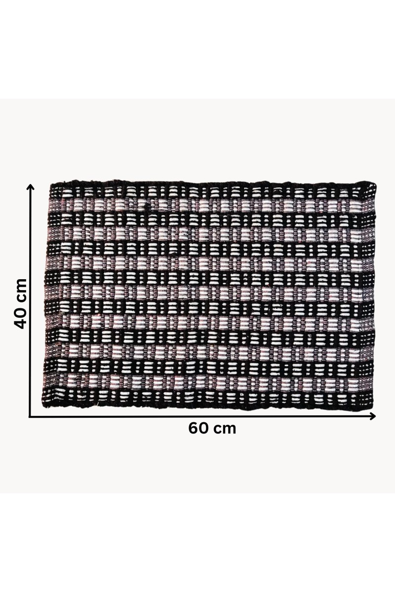 Hitech Rugs Microfiber Door Mat | Indoor & Outdoor Easy Clean Mats for Living Room, Bathroom, Kitchen, Entrance | Pack of 1, Round Shape, Red