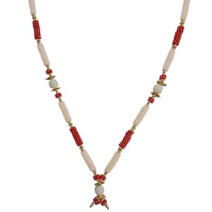 Hitech Sales Artificial Pearl and Bead Decorative Garland Mala for Pooja, Mandir, Home Decor, and Festivals | Multicolor Design with Pendant Hanging