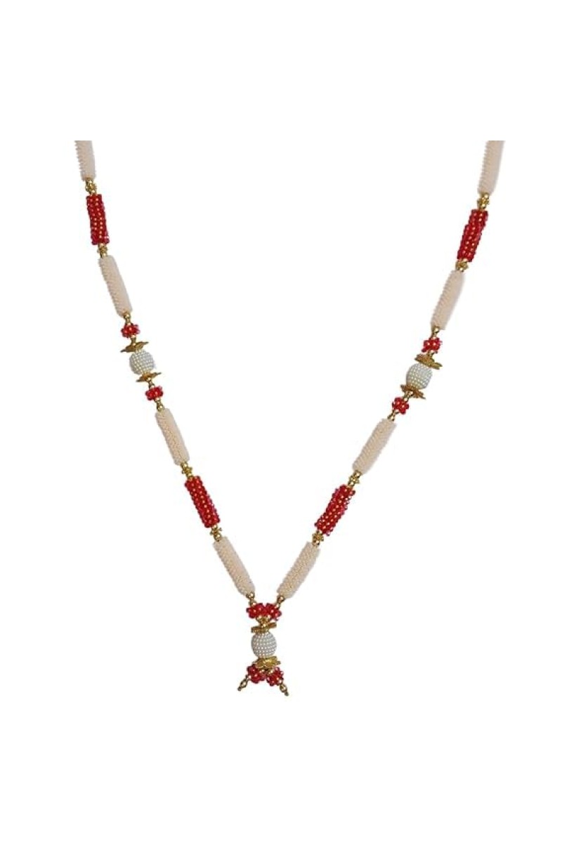 Hitech Sales Artificial Pearl and Bead Decorative Garland Mala for Pooja, Mandir, Home Decor, and Festivals | Multicolor Design with Pendant Hanging