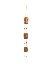 Handcrafted Terracotta Hindu Deity Hanging with Ganesha Design | Decorative Wall Hanging for Home, Entrance & Temple Decor | Traditional Door Hanging | Copper Finish Ornament