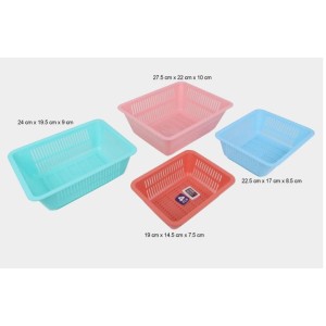 Hitech Multi-Colored Storage Basket Set - Pack of 4
