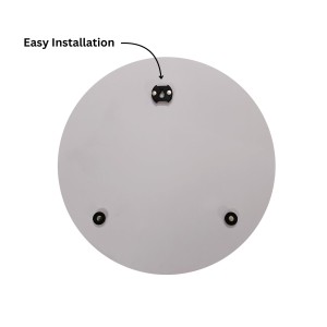 Sleek Round Wall Mounted Bathroom, Basin Mirror, Mirror for Home, Bedroom, Ideal for Modern Bathrooms (14X18)