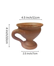 Handcrafted Clay Dhunuchi for Puja – Traditional Terracotta Incense Holder for Religious Rituals & Ceremonies