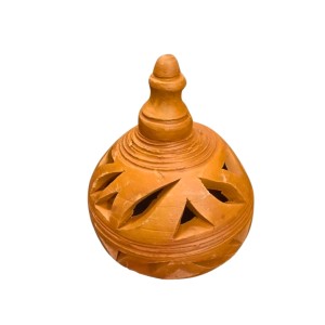 Clay Terracotta Diya for Puja & Diwali | Handmade Earthen Oil Lamp for Home Temple, Festival & Spiritual Décor (23inch/7.5cm)