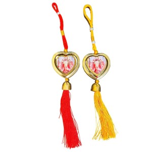Indian Art Crafts Hanging Charm Plastic Multicoloured Ethnic Decorative Ornament Home Decor 12.inch/2.5 centimetres,13.5/2.5 centimtres.