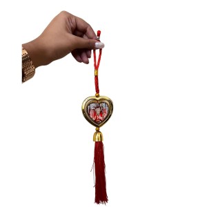 Indian Art Crafts Hanging Charm Plastic Multicoloured Ethnic Decorative Ornament Home Decor 12.inch/2.5 centimetres,13.5/2.5 centimtres.