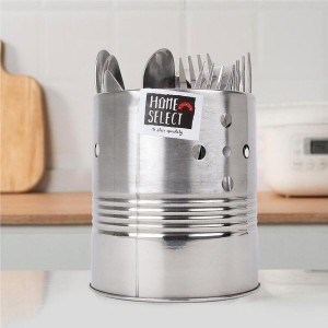 Hitech Sales Stainless Steel Utensil Stand – Durable Steel Holder for Kitchen Tools & Cutlery