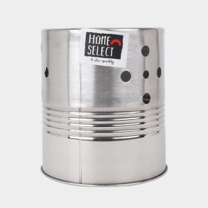 Hitech Sales Stainless Steel Utensil Stand – Durable Steel Holder for Kitchen Tools & Cutlery