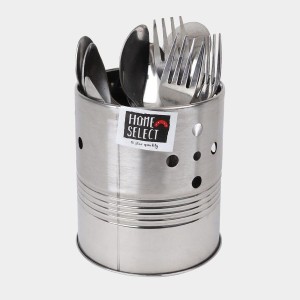 Hitech Sales Stainless Steel Utensil Stand – Durable Steel Holder for Kitchen Tools & Cutlery
