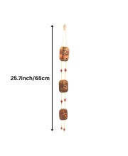 Handcrafted Terracotta Hindu Deity Hanging with Ganesha Design | Decorative Wall Hanging for Home, Entrance & Temple Decor | Traditional Door Hanging | Copper Finish Ornament