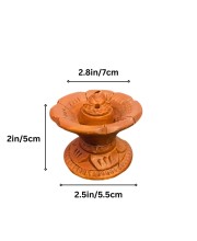 Handmade Terracotta Dhoop Dani for Puja | Clay Incense Burner for Dhoop | Traditional Mitti Dhoop Stand for Home Temple & Mandir