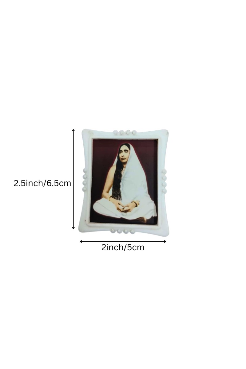 Sri Sarada Ma Decorative Showpiece with LED Lamp Light – Spiritual Enlightenment Accent for Home, Meditation, and Altar Décor