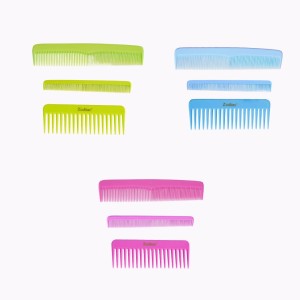 Zodiac Comb Neon Hair Combs For Ladies with the Pack of 3 Anti Static Rounded Teeth Long Lasting Unbreakable Hair Comb & Scalp Care Dressing Hair Comb & Wide Tooth Shampoo Comb for Men & Women