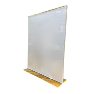 Acrylic Display Stand for Tabletop – Clear Vertical Menu & Sign Holder, Double-Sided Display for Restaurants, Shops, Offices, Events & Photo Frame Use (1 Pc)