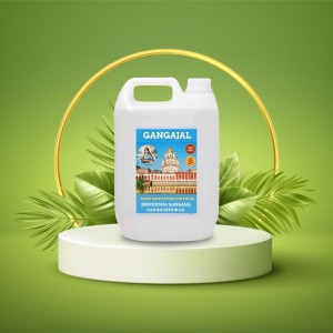 100% Organic, Pure & Natural Gangajal from the Dakshineswar River Ganga, Authentic,Spiritual and Religious for Puja Purposes, Daily Use, 2 Liter Jar