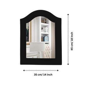 Sleek Bathroom/Basin Mirror | Wall Mounted Mirror for Home, Bathroom Reflective Surface | Ideal for Modern Bathrooms (14X18)