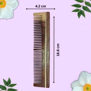 Hi Tech Sales Wooden Comb for Hair Growth, Hair fall & Dandruff Control (for Men & Women & all type of hair) Handcrafted Designer Comb, Hair Scalp Massager.