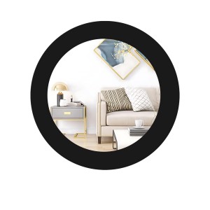 Sleek Round Wall Mounted Bathroom, Basin Mirror, Mirror for Home, Bedroom, Ideal for Modern Bathrooms (14X18)