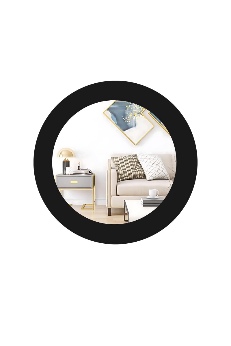 Sleek Round Bathroom/Basin Mirror | Wall Mounted Mirror for Home, Bedroom and Bathroom Reflective Surface | Ideal for Modern Bathrooms (12X16)