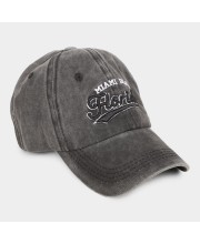 Brink Men's Cotton Cap Stylish & Comfortable Adjustable Baseball Hat for Outdoor, Casual & Sports Wear Dark Grey