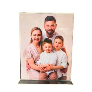 Acrylic Display Stand for Tabletop – Clear Vertical Menu & Sign Holder, Double-Sided Display for Restaurants, Shops, Offices, Events & Photo Frame Use (1 Pc)