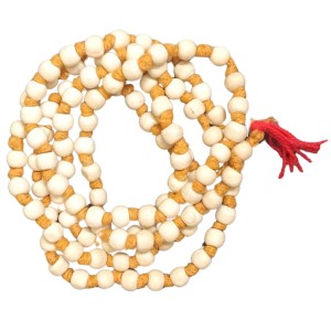 HiTechMart Sacred Tulsi Mala for Meditation and Prayer – Handcrafted Natural Beads with Durable Thread (24 inch)