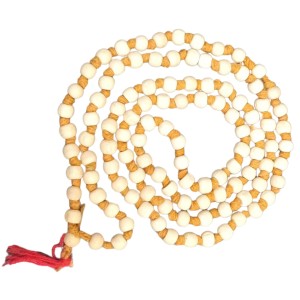 HiTechMart Sacred Tulsi Mala for Meditation and Prayer – Handcrafted Natural Beads with Durable Thread (24 inch)