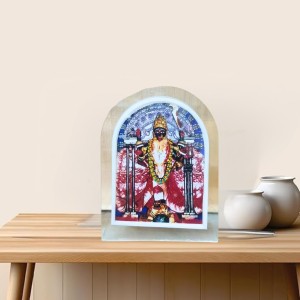 Acrylic Table Photo Frame with Dakshineswar Ma Kali Image – Clear Transparent Stand Frame for Home Temple, Office Desk, Study Table & Car Dashboard – Decorative Spiritual Puja Gift Item