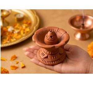 Handmade Terracotta Dhoop Dani for Puja | Clay Incense Burner for Dhoop | Traditional Mitti Dhoop Stand for Home Temple & Mandir