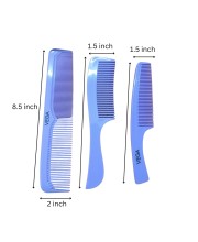 Durable Plastic Hair Comb for Men and Women Professional Styling Comb for All Hair Types Anti-Static Detangling Lightweight Unisex Haircare Tool