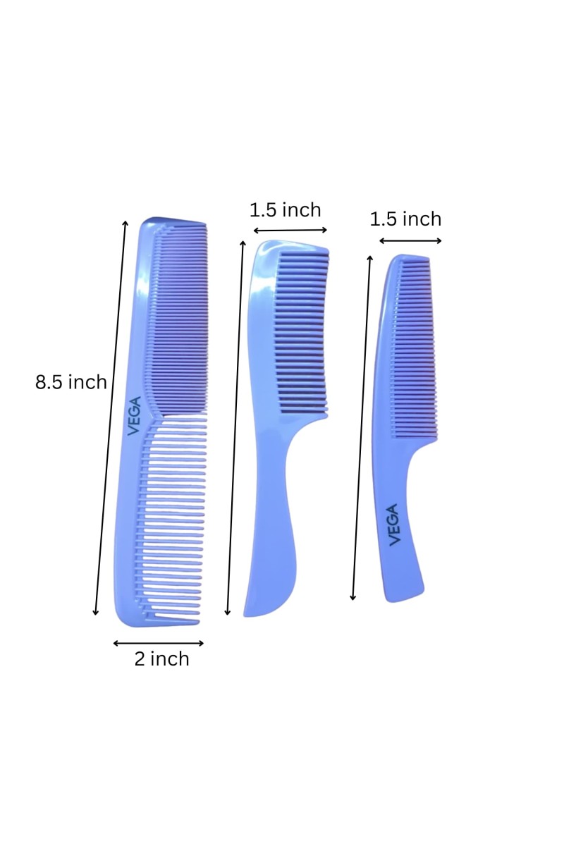 Durable Plastic Hair Comb for Men and Women Professional Styling Comb for All Hair Types Anti-Static Detangling Lightweight Unisex Haircare Tool