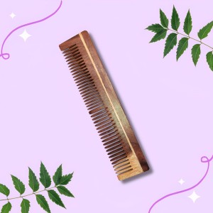 Hi Tech Sales Wooden Comb || Hair Scalp Massager || Kangi for Hair Growth, Hair fall & Dandruff Control || Handcrafted Designer Comb For Men & Women (18.8 x 4.2 cm)