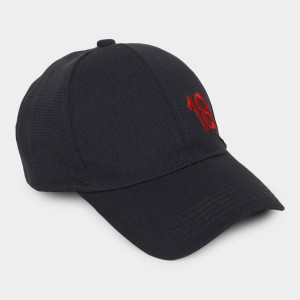 Brink Men's Dark Grey Fabric Cap Stylish & Comfortable Adjustable Baseball Hat for Outdoor, Casual & Sports Wear
