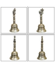 HiTechMart Traditional Brass Hand Bell with Nandi Design – Antique Finish for Puja HiTechMart Traditional Brass Hand Bell with Nandi Design – Antique Finish for Puja