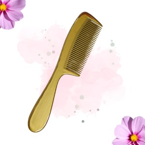 Hi Tech Sales Bloomy Shampoo Hair Comb | Round Wide Teeth | Set of 1