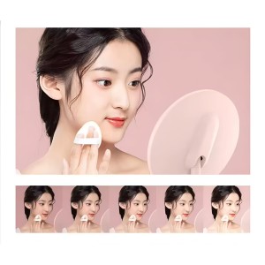 HiTechMart LED Lighted Makeup Mirror – Touch Control, Dimmable Vanity Mirror with Adjustable Stand, 360° Rotation, Rechargeable & Portable for Beauty, Skincare & Grooming