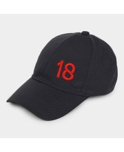 Brink Men's Dark Grey Fabric Cap Stylish & Comfortable Adjustable Baseball Hat for Outdoor, Casual & Sports Wear