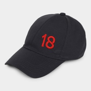 Brink Men's Dark Grey Fabric Cap Stylish & Comfortable Adjustable Baseball Hat for Outdoor, Casual & Sports Wear