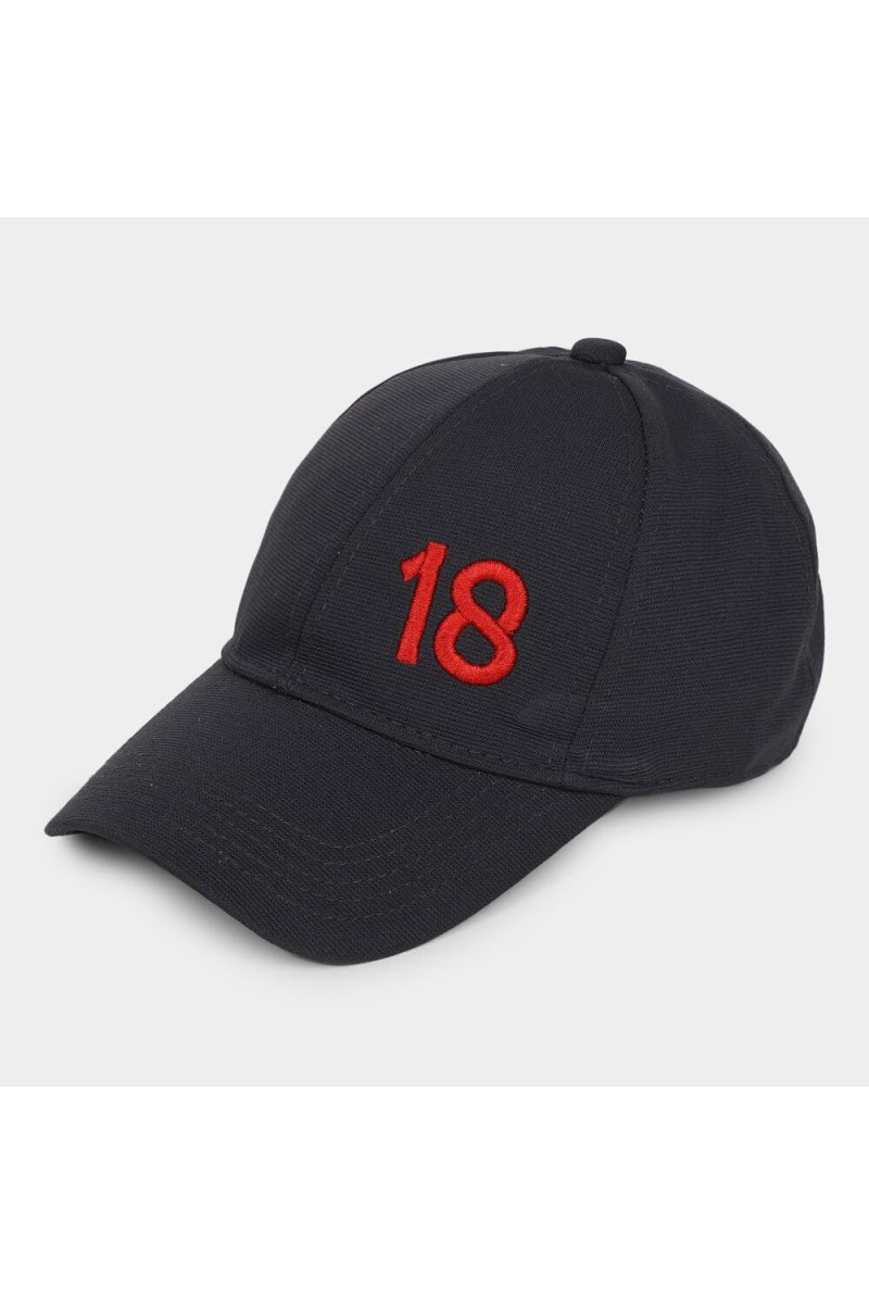 Brink Men's Dark Grey Fabric Cap Stylish & Comfortable Adjustable Baseball Hat for Outdoor, Casual & Sports Wear