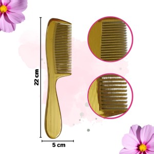 Hi Tech Sales Bloomy Shampoo Hair Comb | Round Wide Teeth | Set of 1