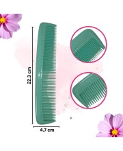 Hi Tech Sales Grooming Hair Combs for Men and Women Wide Tooth Comb Detangling Frizz off detangler hair comb for Curly, long Hair & any type Hair, Wet, Dry. Shampoo Comb. Pack of 1 (Green)
