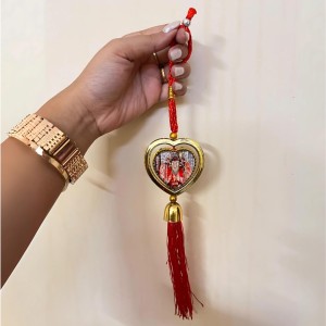 Indian Art Crafts Hanging Charm Plastic Multicoloured Ethnic Decorative Ornament Home Decor 12.inch/2.5 centimetres,13.5/2.5 centimtres.
