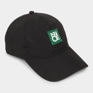 Brink Black Fabric Cap Stylish & Comfortable Adjustable Baseball Hat for Outdoor, Casual & Sports Wear
